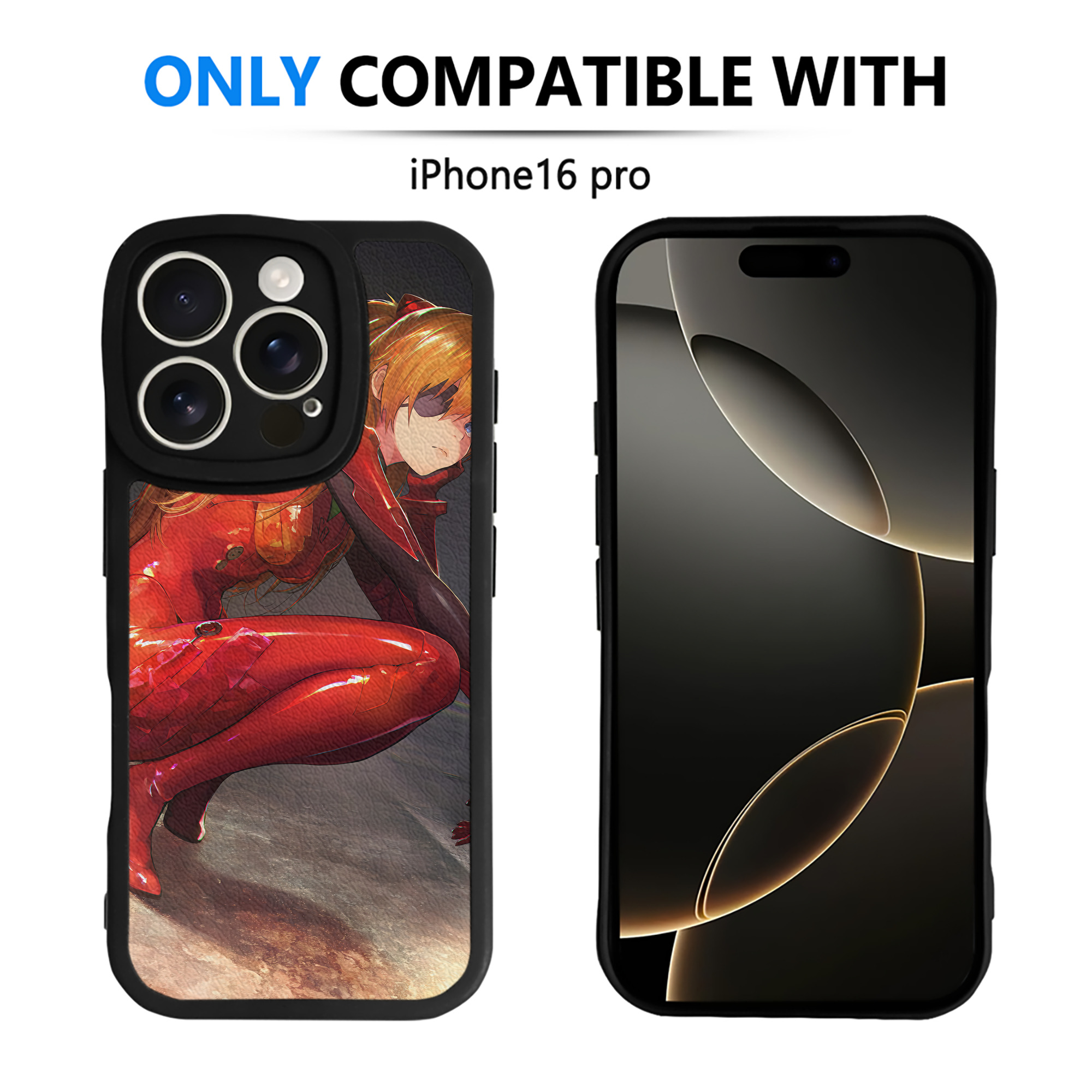 （画像用） EVA 新世紀エヴァンゲリオン 【iPhone 16シリーズ対応】シリコンスマホケース（レザー調） 材質：シリコン